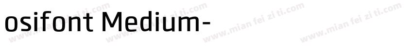 osifont Medium字体转换